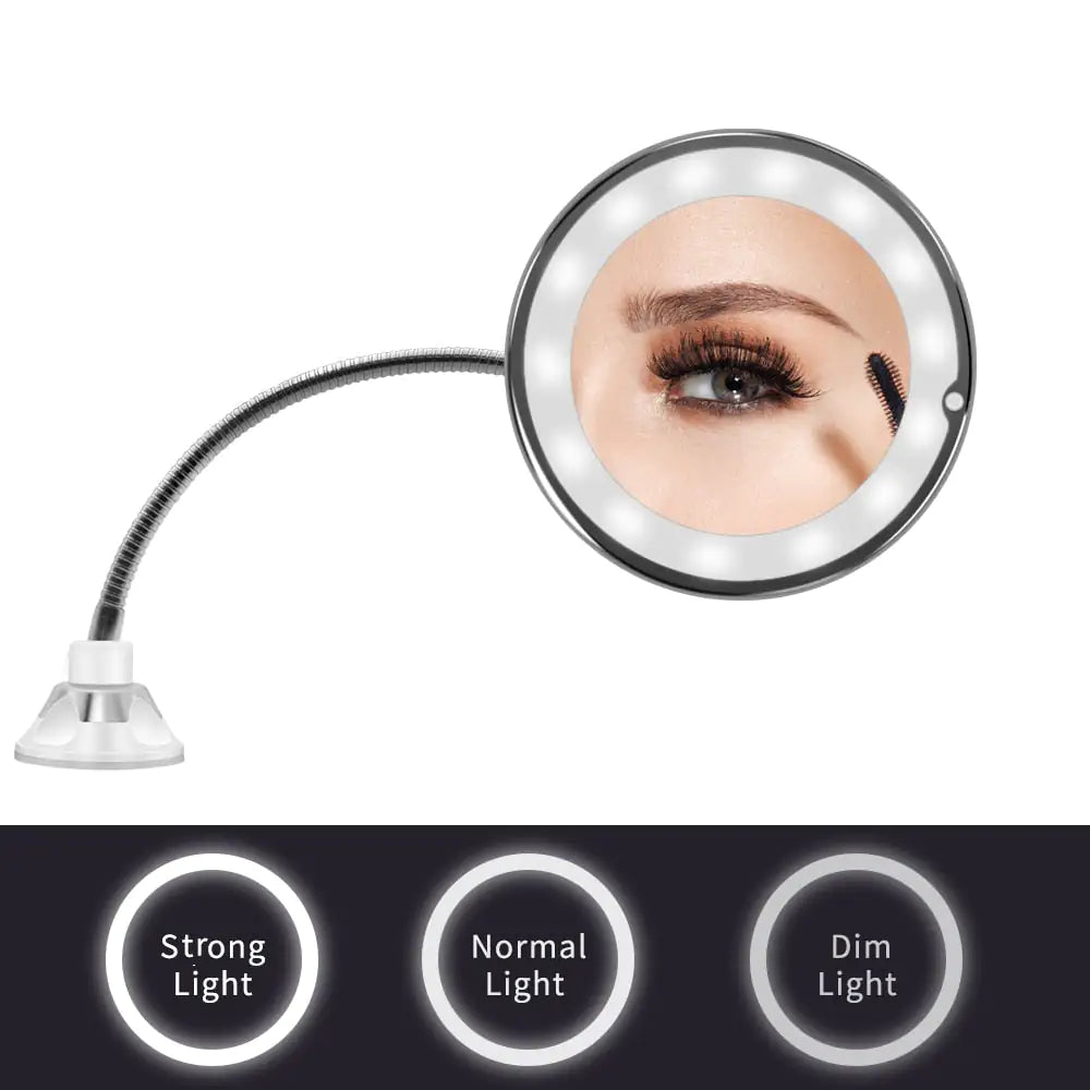 Attachable LED Makeup Mirror