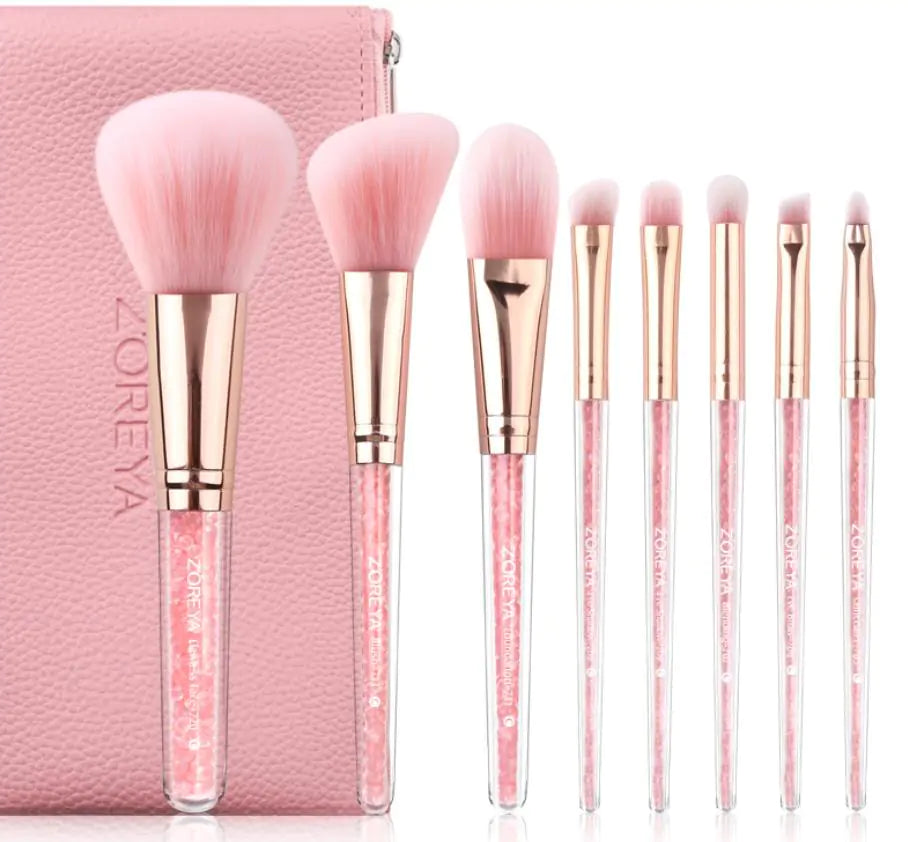 Pink Makeup Brush Set