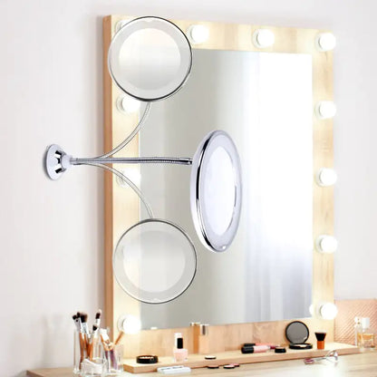 Attachable LED Makeup Mirror