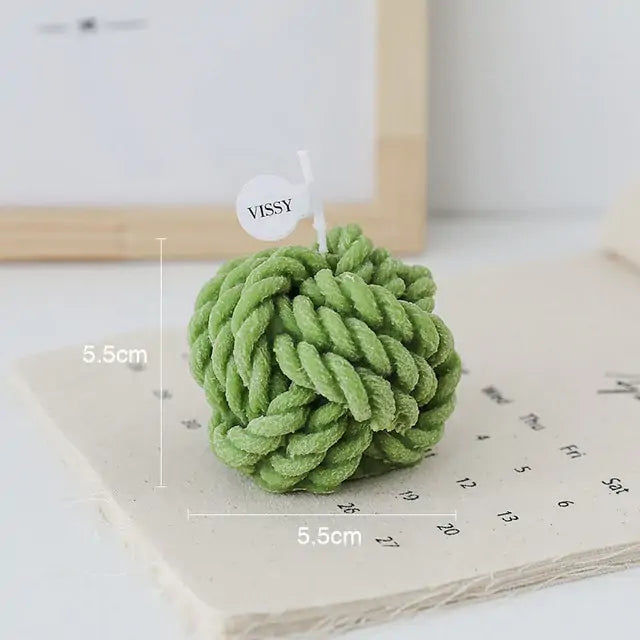 Wool Ball Candle