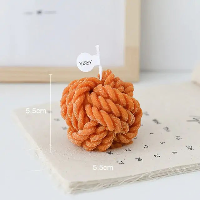 Wool Ball Candle
