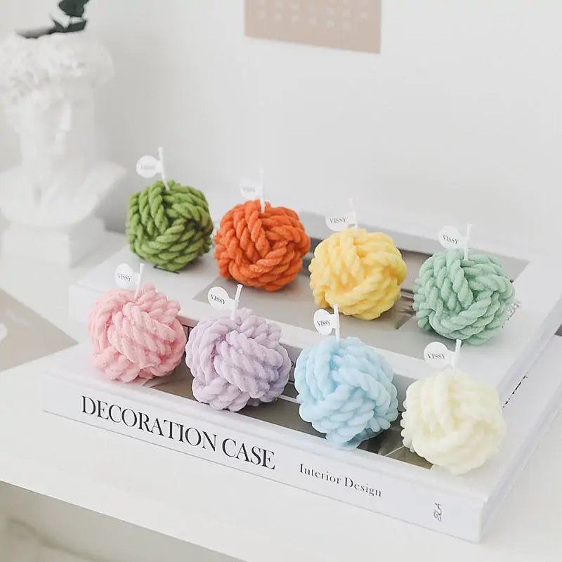 Wool Ball Candle