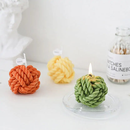 Wool Ball Candle